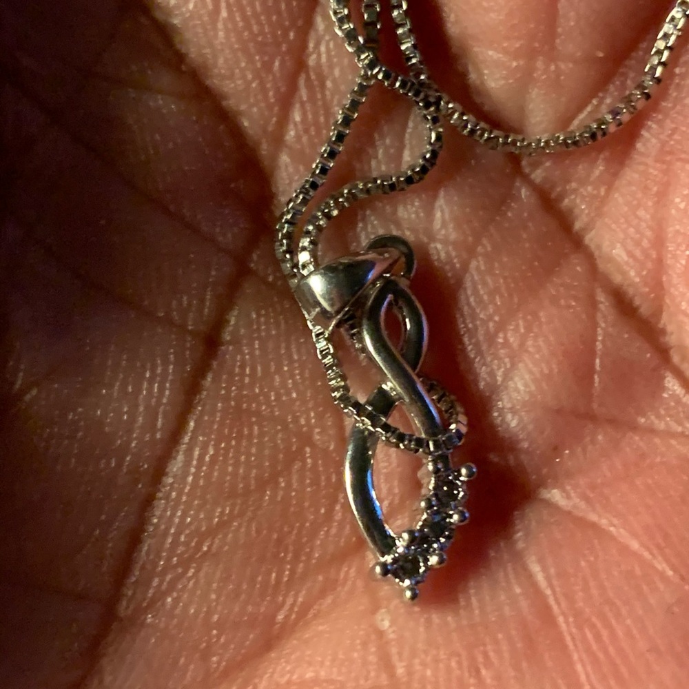 Genuine Diamond Pendant Necklace Charm - Picture 4 of 8